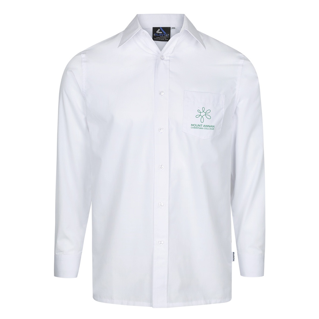 MTA Shirt Boys L/S White 11-12